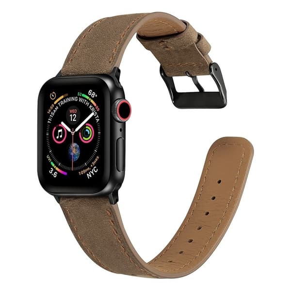 Apple Watch Series 4 40mm crackle ægte læder Urrem - Kaffe Brown