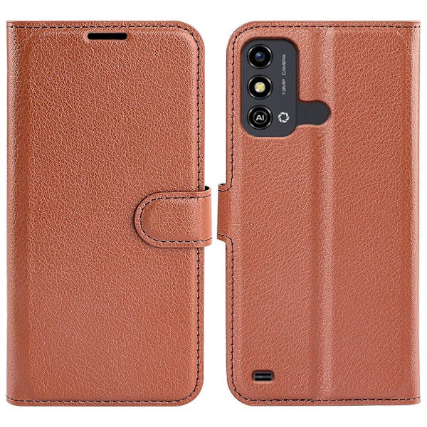 Classic ZTE Blade A53 Flippetui - Brun Brown