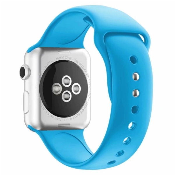 Apple Watch Series 4 40mm dual pin silicone watch band - Sky Blu Blue