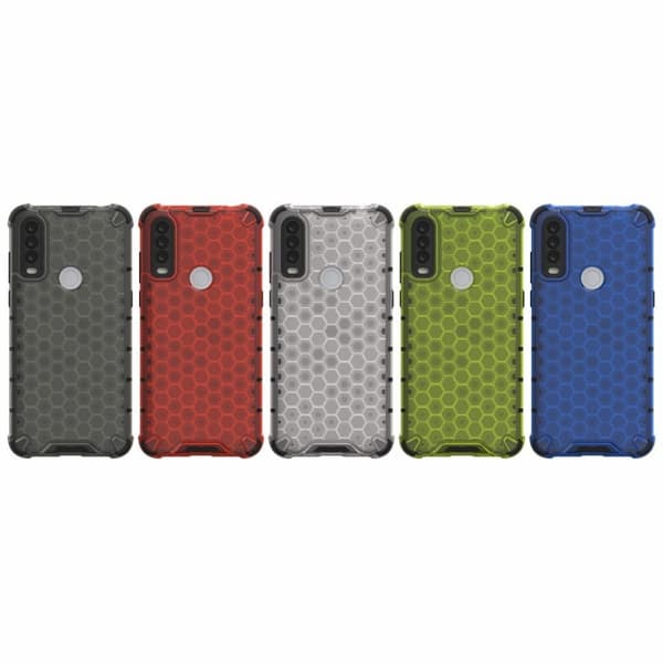 Bofink Honeycomb Alcatel 1S (2020) Etui - Grøn Green