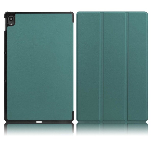 Lenovo Tab P11 tri-fold leather flip case - Green Grön