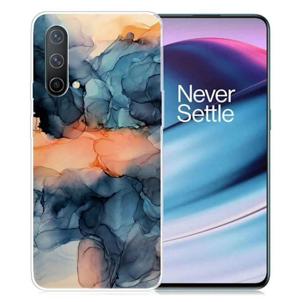 Marmormotiv OnePlus Nord CE 5G skal - Orange Mellan De Blå multifärg