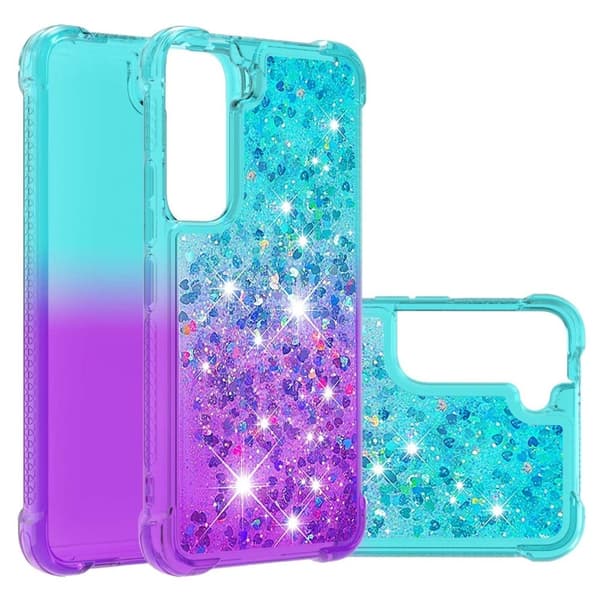 Princess Samsung Galaxy S22 Cover - Himmelblå / Lilla Multicolor