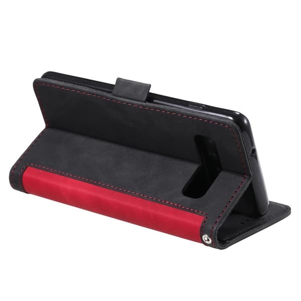 Suburbian läder Samsung Galaxy S10 Plus fodral - Röd Röd