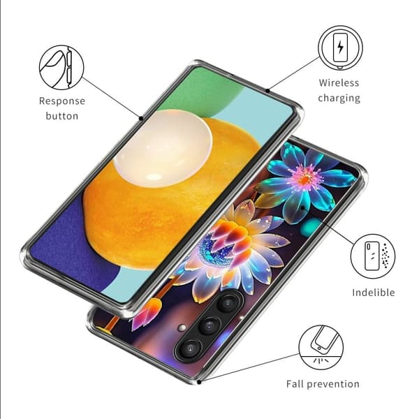 Vibe Samsung Galaxy S25 cover - Farverige Blomster Multicolor