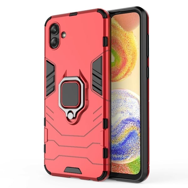 Rengassuojakotelo - Samsung Galaxy A04 - Punainen Red
