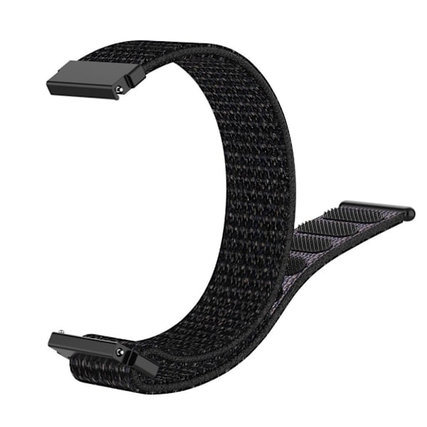 Garmin Forerunner 245 nylonurrem med velcro - helt sort Black