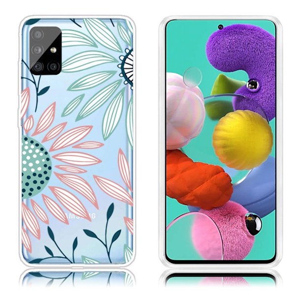 Deco Samsung Galaxy A51 kuoret - Kukka Multicolor