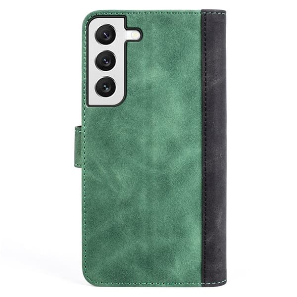 Tofarget lærdeksel for Samsung Galaxy S22 - Grønn Green