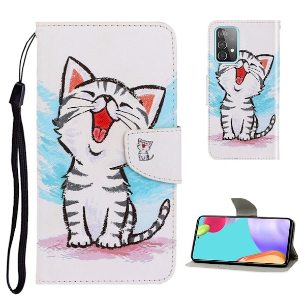 Wonderland Samsung Galaxy A52 5G flip etui - Kat White