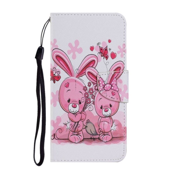 Wonderland Samsung Galaxy A02s flip kuoret - Kani Pink