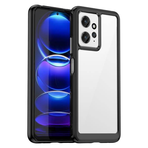 Xiaomi Redmi Note 12 smart telefonskal i akryl - Svart Svart
