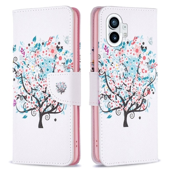 Wonderland Nothing Phone (1) Läppäkotelo - Flower Puu Multicolor