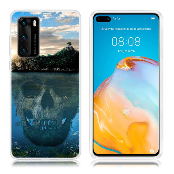 Deco Huawei P40 deksel - Skalle Multicolor