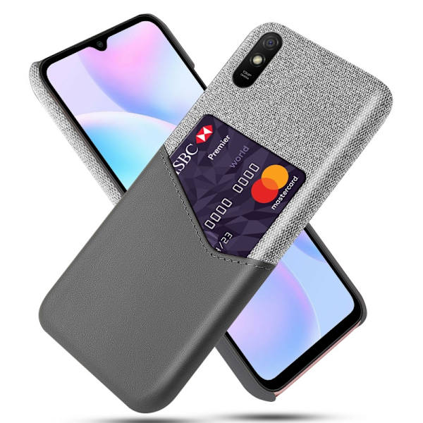Bofink Xiaomi Redmi 9A Kredittkort Deksel - Grå Silver grey