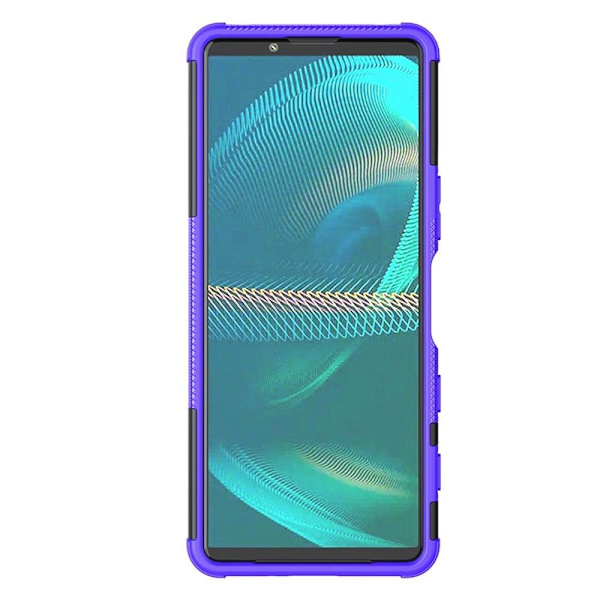 Kickstand-skydd med magnetisk platta för Sony Xperia 5 III - Lila Lila