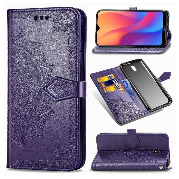 Mandala Xiaomi Redmi 8A etui - Lilla Purple