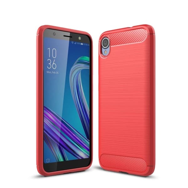 Carbon Flex ASUS Zenfone Live L1 kuoret - Punainen Red