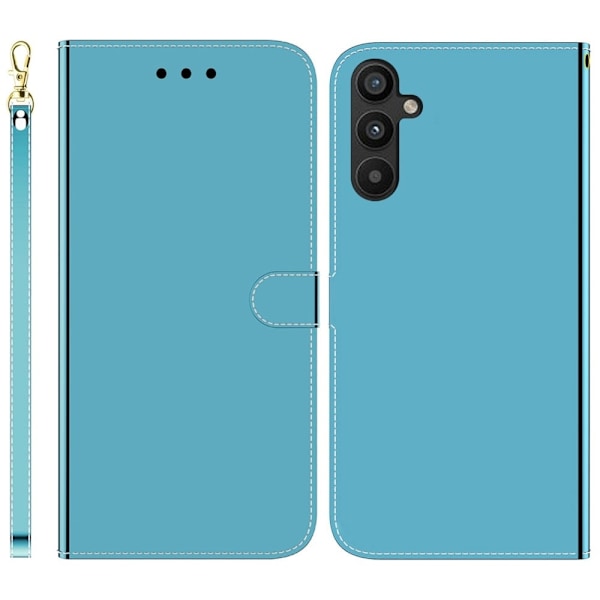 Mirror Samsung Galaxy A34 5G Flip Fodral - Blå Blå