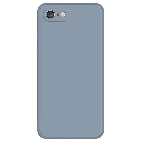 Skråt gummicover mod fald til iPhone SE (2022) / SE 2020 / 8 / 7 - Gråblå Blue