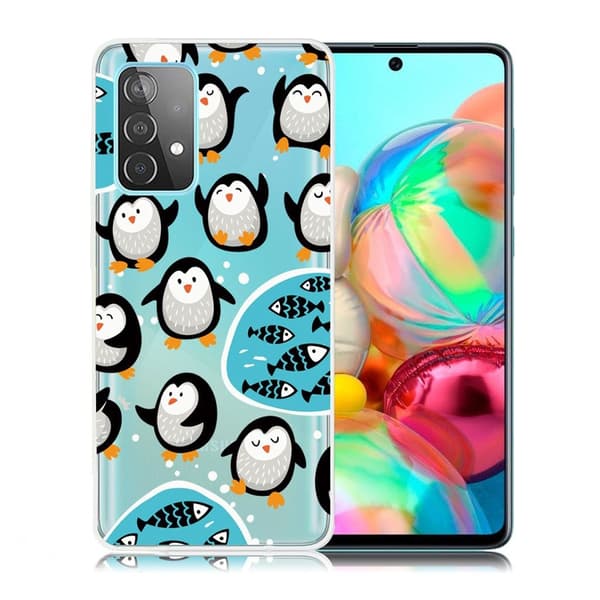 Deco Samsung Galaxy A72 5G kotelot - Pingviini Black