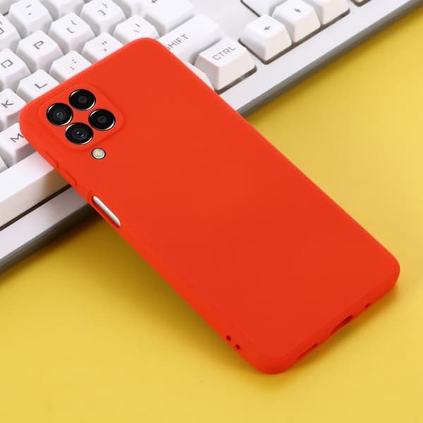 Matte Liquid Silikone Cover til Samsung Galaxy M53 5g - Rød Red