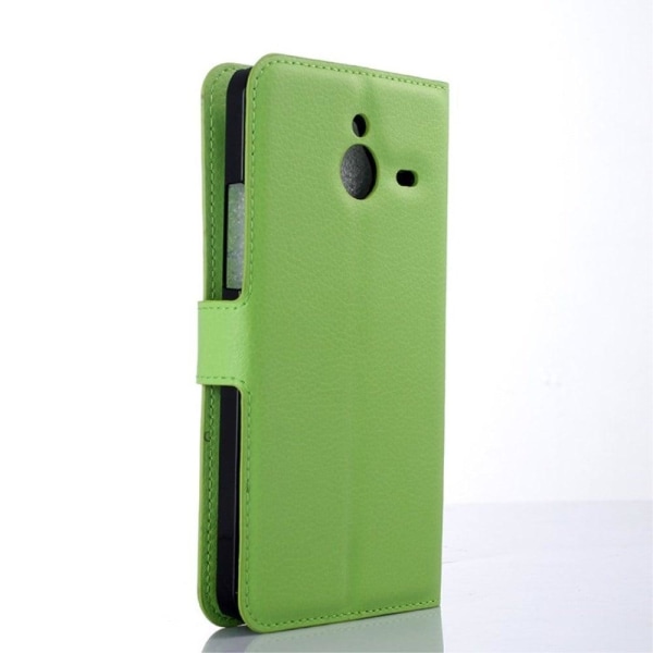 Moen Microsoft Lumia 640 XL Læder Flip Etui med Kortholder - Grø Green