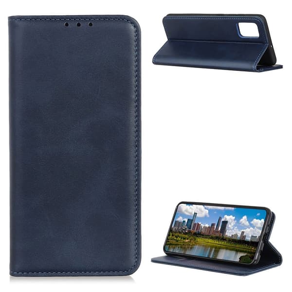 Wallet-style ægte Læder Flipcase til Motorola Moto G Stylus (2021) - Blå Blue