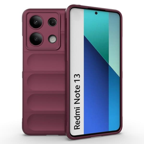 Deksel med mykt grep for Xiaomi Redmi Note 13 4G - Vinrød Red
