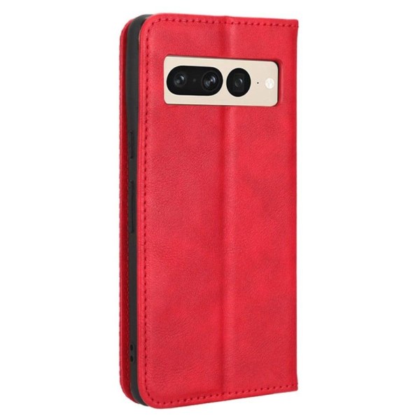 Bofink Vintage Google Pixel 7 Pro Nahkakotelo - Punainen Red