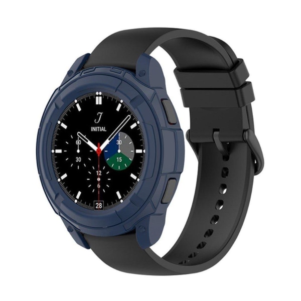 Samsung Galaxy Watch 4 Classic (42mm) ramme + drejelig ring - Midnatsblå Blue