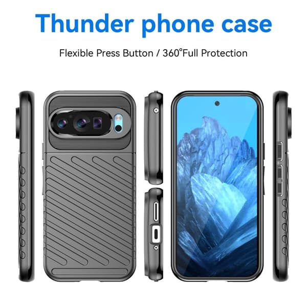 Thunder Google Pixel 9 kotelot - Musta Black