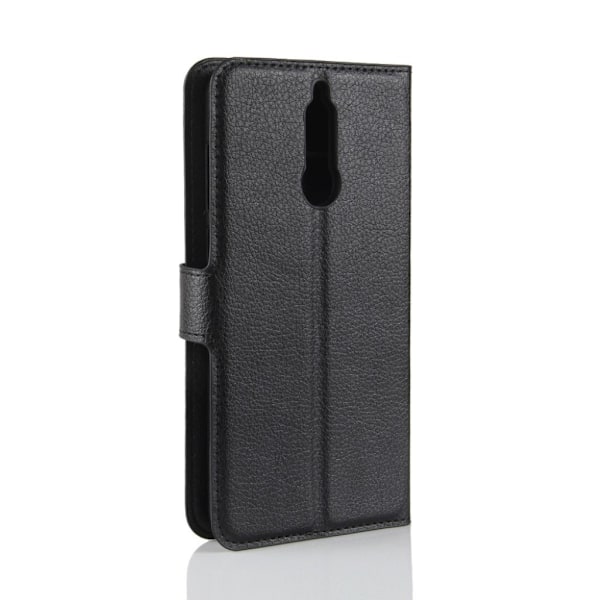 Huawei Mate 10 Lite Etui med Litchi skind - Sort Black
