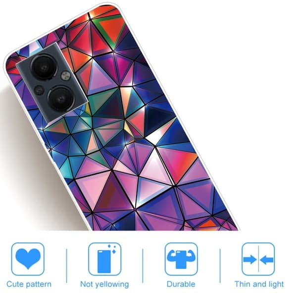 Deco OnePlus Nord N20 5G skal - Geometriska Element Lila