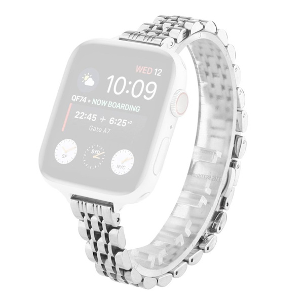 Apple Watch Series 6 / 5 40mm udsøgt urrem i rustfrit stål - Sølv Silver grey