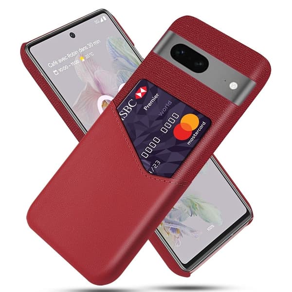 Bofink Google Pixel 7a Kredittkort Deksel - Rød Red