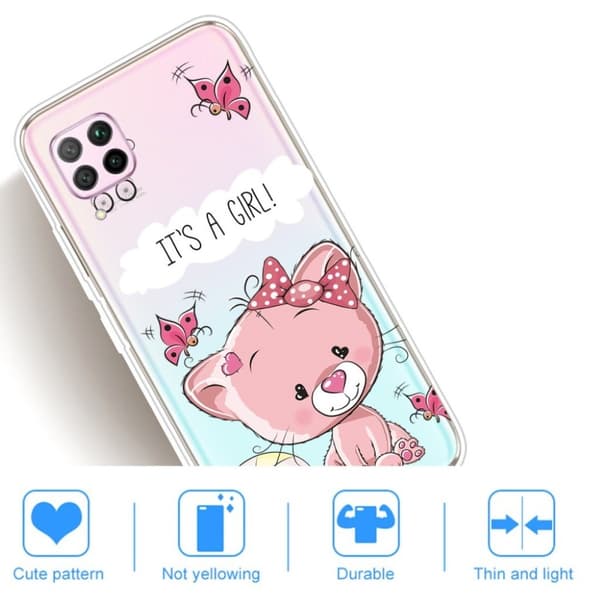 Deco Huawei P40 Lite / Nova 6 SE Cover - DET ER EN PIGE Multicolor