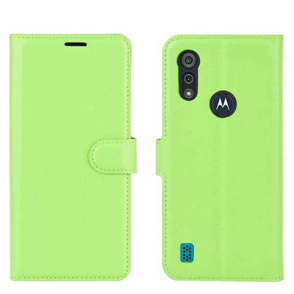 Classic Motorola Moto E6s (2020) flip etui - Grønn Black