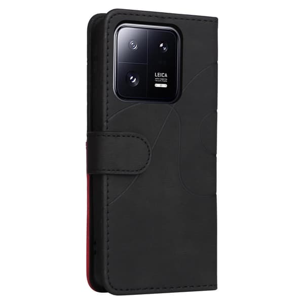 Tekstureret Xiaomi 13 Pro læderetui med rem - Sort Black