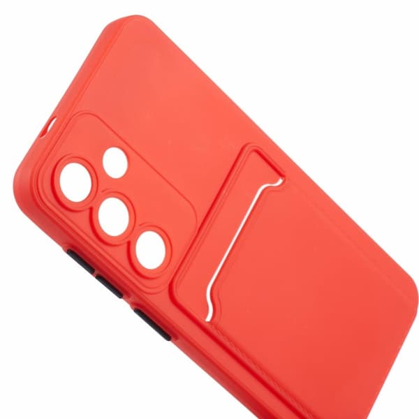 Deksel til kortholder for Samsung Galaxy A55 - Rød Red