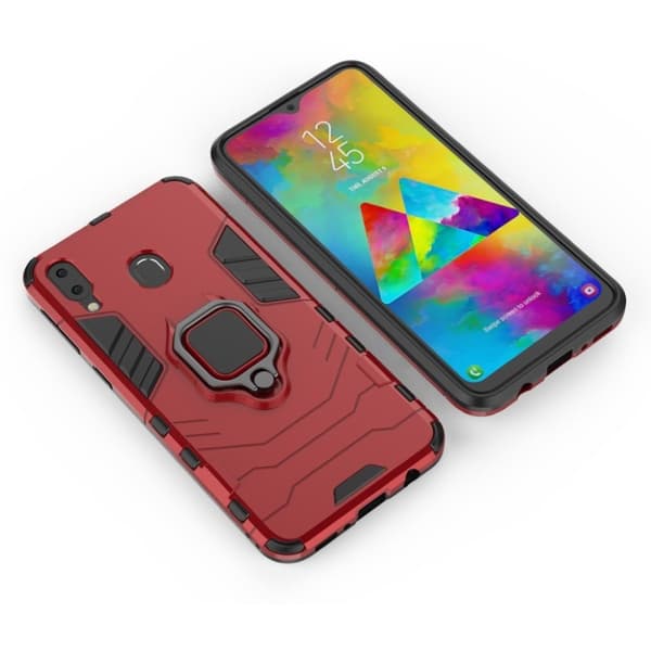 Ring Guard Samsung Galaxy M20 cover - Rød Red