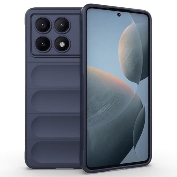 Deksel med mykt grep for Xiaomi Redmi K70E - Mørkeblå Blue