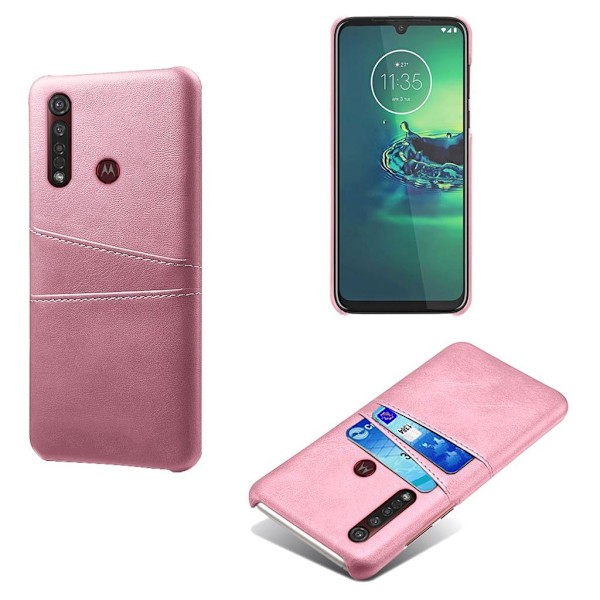 Dual Card Motorola Moto G8 Plus kuoret - Ruusukulta Pink