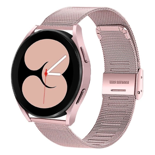 20mm milanese ruostumattomasta teräksestä valmistettu ranneke Samsung Galaxy Watch 4 - Ruusu Vaaleanpunainen Pink