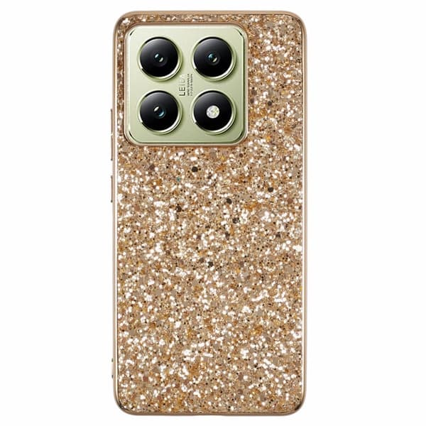 Glitter Xiaomi 14T / Xiaomi 14T Pro deksel - Gull Gold