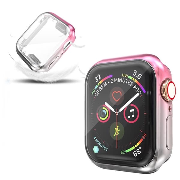 Apple Watch Series 5 44mm Stilfuldt Farverig etui - Lyserød / Grå Multicolor