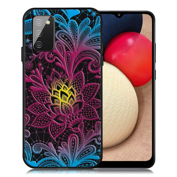 Imagine Samsung Galaxy A02s Etui - Lace Blomst Multicolor