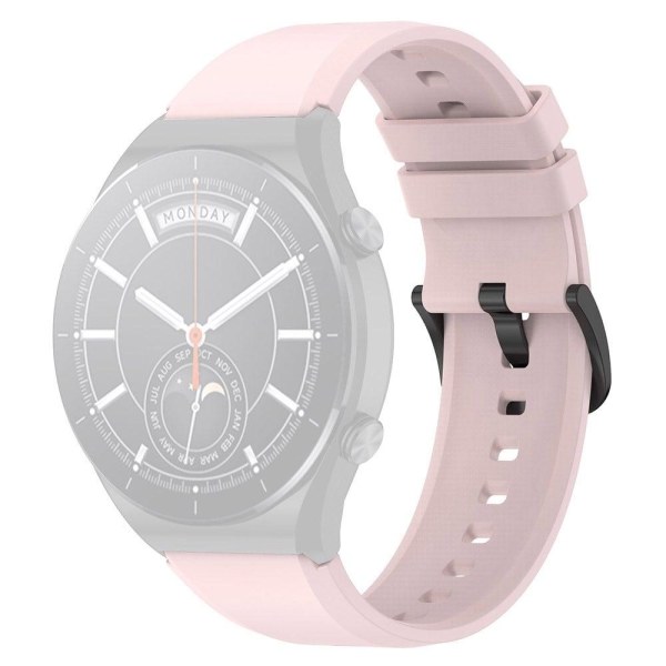 22 mm universal klockarmband i silikon - Ljusrosa Rosa