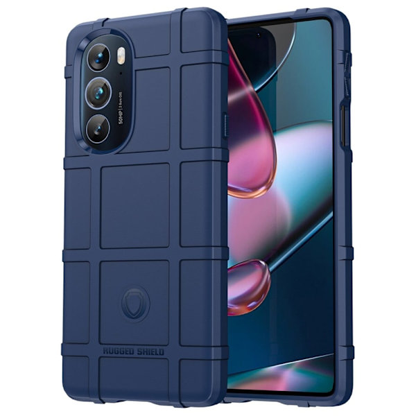 Rugged Shield Etui Motorola Edge X30 - Blå Blue