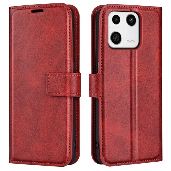 Lompakko Nahkakotelo For Xiaomi 13 - Punainen Red
